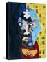 Abstract Artwork of Man Depicting Mental Illness-Paul Brown-Stretched Canvas