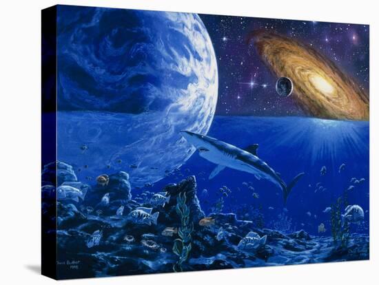 Abstract Artwork of the Evolution of Life-Chris Butler-Stretched Canvas