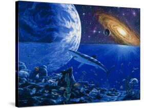 Abstract Artwork of the Evolution of Life-Chris Butler-Stretched Canvas