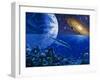 Abstract Artwork of the Evolution of Life-Chris Butler-Framed Premium Photographic Print