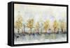 Abstract Autumn Trees 3-Patti Bishop-Framed Stretched Canvas