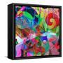 Abstract Background, Color Painted Graffiti-Andriy Zholudyev-Framed Stretched Canvas