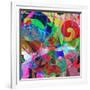 Abstract Background, Color Painted Graffiti-Andriy Zholudyev-Framed Art Print