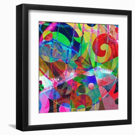 Abstract Background, Color Painted Graffiti-Andriy Zholudyev-Framed Art Print