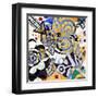 Abstract Background, Color Painted Graffiti-Andriy Zholudyev-Framed Art Print