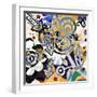 Abstract Background, Color Painted Graffiti-Andriy Zholudyev-Framed Art Print