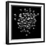 Abstract Background Cubes Explosion On Black-andegro4ka-Framed Art Print