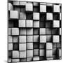 Abstract Background From Concrete Cubes-FreshPaint-Mounted Art Print