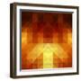 Abstract Background from Triangle Shapes-KsanaGraphica-Framed Art Print