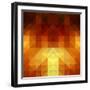 Abstract Background from Triangle Shapes-KsanaGraphica-Framed Art Print