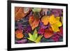 Abstract Background of Autumn Leaves. Autumn Background.-Artens-Framed Photographic Print