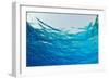 Abstract Background of Blue Water Ripples from Underwater-Rich Carey-Framed Photographic Print