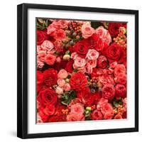 Abstract Background of Flowers. Close-Up.-Gilmanshin-Framed Photographic Print