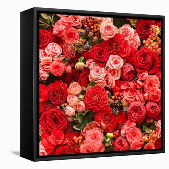 Abstract Background of Flowers. Close-Up.-Gilmanshin-Framed Stretched Canvas