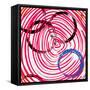 Abstract Background Pattern, with Circles, Strokes and Splashes-Kirsten Hinte-Framed Stretched Canvas
