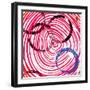 Abstract Background Pattern, with Circles, Strokes and Splashes-Kirsten Hinte-Framed Art Print