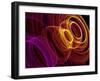 Abstract Background with Colorful Rings-oriontrail-Framed Art Print