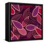 Abstract Background with Lilac Leaves-Lola Tsvetaeva-Framed Stretched Canvas