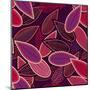 Abstract Background with Lilac Leaves-Lola Tsvetaeva-Mounted Art Print