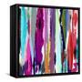 Abstract Background, with Strokes, Splashes and Geometric Lines-Kirsten Hinte-Framed Stretched Canvas