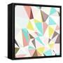 Abstract Background with Triangles and Colorful Geometric Shapes. Texture Pattern for Covers, Banne-Romas_Photo-Framed Stretched Canvas