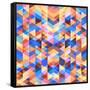 Abstract Background-pbukal-Framed Stretched Canvas