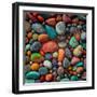 Abstract Beach Pebbles III-Lena Owens-Framed Photo