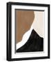 Abstract Beige and Brown Art No.1-Elena Ristova-Framed Giclee Print