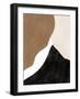 Abstract Beige and Brown Art No.1-Elena Ristova-Framed Giclee Print