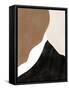 Abstract Beige and Brown Art No.1-Elena Ristova-Framed Stretched Canvas