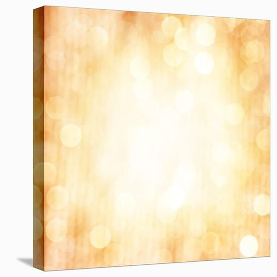 Abstract Beige Blur Background-Anna Omelchenko-Stretched Canvas