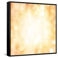 Abstract Beige Blur Background-Anna Omelchenko-Framed Stretched Canvas