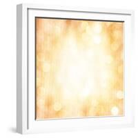 Abstract Beige Blur Background-Anna Omelchenko-Framed Art Print