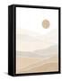 Abstract Beige Landscape-Elena Ristova-Framed Stretched Canvas