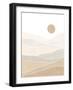 Abstract Beige Landscape-Elena Ristova-Framed Giclee Print