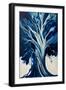 Abstract Big Blue Tree-Lea Faucher-Framed Art Print