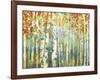 Abstract Birch Trees Warm-Marietta Cohen Art and Design-Framed Giclee Print