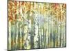 Abstract Birch Trees Warm-Marietta Cohen Art and Design-Mounted Giclee Print