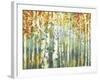 Abstract Birch Trees Warm-Marietta Cohen Art and Design-Framed Giclee Print