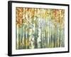 Abstract Birch Trees Warm-Marietta Cohen Art and Design-Framed Giclee Print