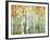 Abstract Birch Trees Warm-Marietta Cohen Art and Design-Framed Giclee Print