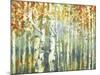 Abstract Birch Trees Warm-Marietta Cohen Art and Design-Mounted Premium Giclee Print