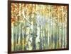 Abstract Birch Trees Warm-Marietta Cohen Art and Design-Framed Giclee Print