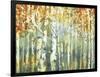 Abstract Birch Trees Warm-Marietta Cohen Art and Design-Framed Giclee Print