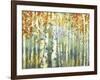 Abstract Birch Trees Warm-Marietta Cohen Art and Design-Framed Premium Giclee Print