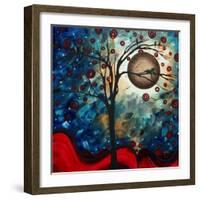 Abstract Bird Cat-Megan Aroon Duncanson-Framed Art Print