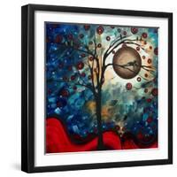 Abstract Bird Cat-Megan Aroon Duncanson-Framed Art Print