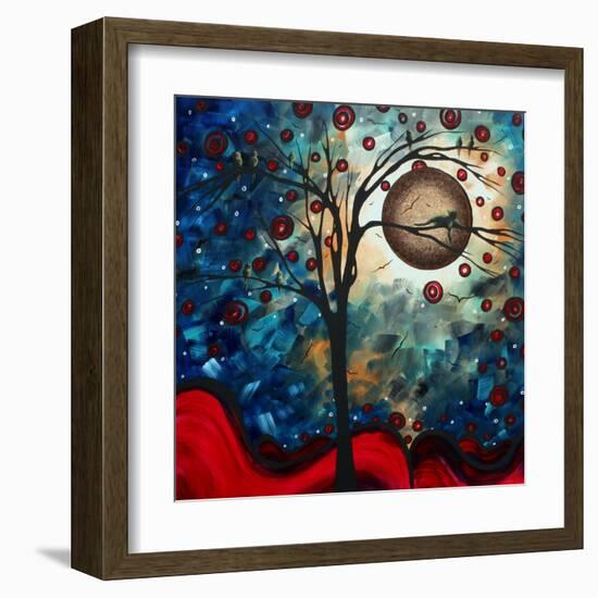 Abstract Bird Cat-Megan Aroon Duncanson-Framed Art Print