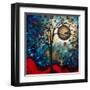 Abstract Bird Cat-Megan Aroon Duncanson-Framed Art Print