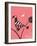 Abstract Bird Perched on Branch-Found Image Press-Framed Giclee Print